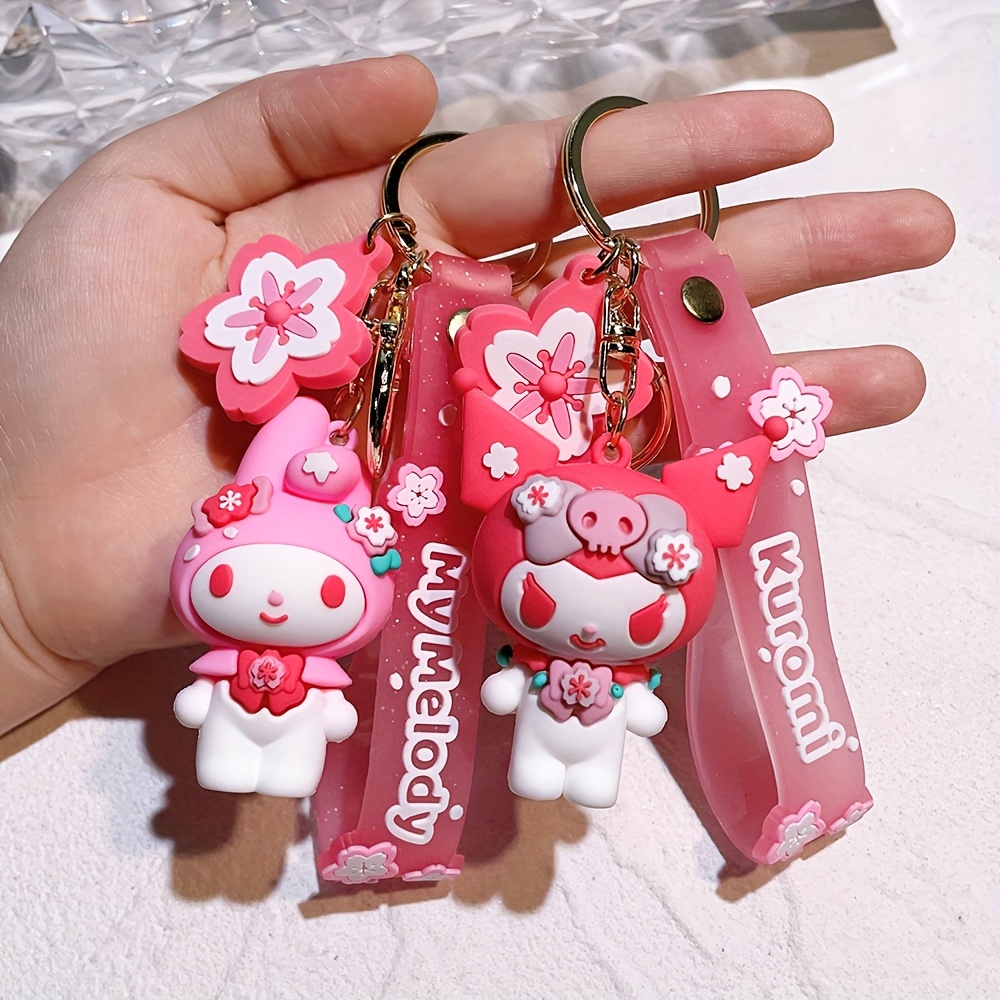 

Porte-clés Mignon de Hello Kitty de Sanrio avec Sakura Rose, Pendentif de Dessin pour Clés de Voiture