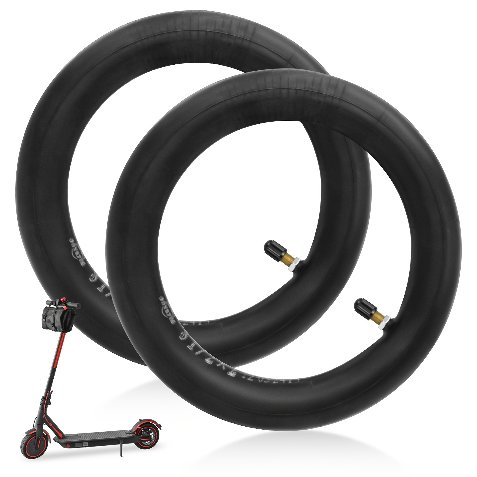 Image of Suitable For 81/2*2 Model Electric Scooter Inflatable Inner Tube Xiaomi M365/pro/1s Scooter 8.5 Inch 50/75-6.1 Thickened Inflatable Inner Tube 2pcs Off-road Use Only