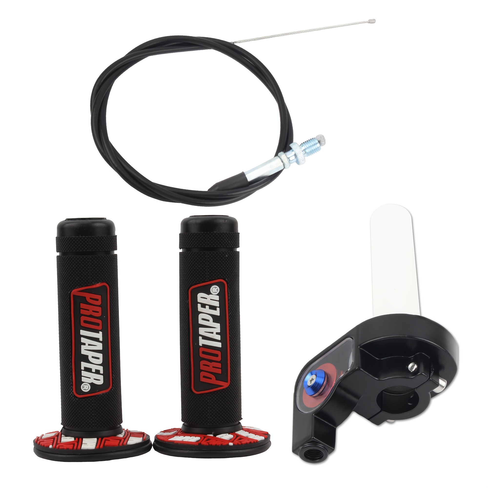 TEMU Motorfiets 1200mm Gashendel Snelle Draaigashendel Set Gashandgrepen Gashendel en Stuur Grip Set - voor voor Kawasaki voor KTM voor Yamaha voor -
