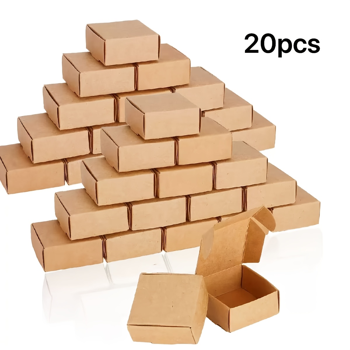 TEMU 20pcs Mini Paper Gift Boxes - Multipurpose Jewelry Packaging, Suitable For Rings, Earrings, Wedding And Birthday Gifts, Holidays And Christmas -