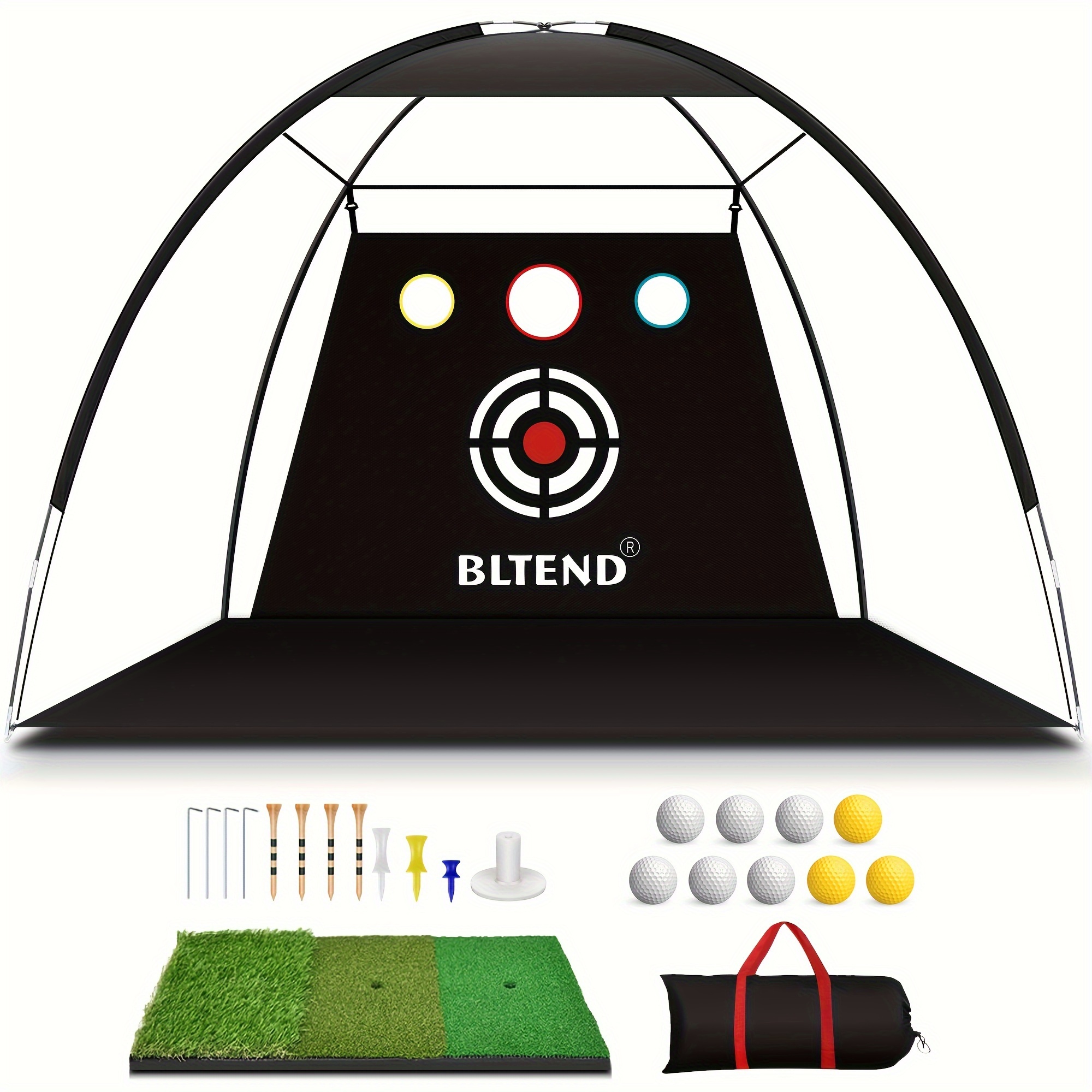 

Golf Net, 10x7ft Golf Practice Nets For Backyard Driving Balls, Home Golf Hitting Aid Nets For Backyard Driving Chipping Swing Training With, Golf Gift For Men/