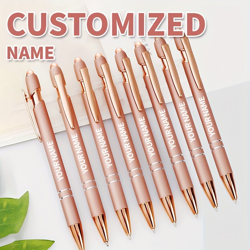 

6pcs Custom Engraved Ballpoint Pens - Students, Exam Prep & Personalized Gifts For Birthdays, Christmas & Thanksgiving