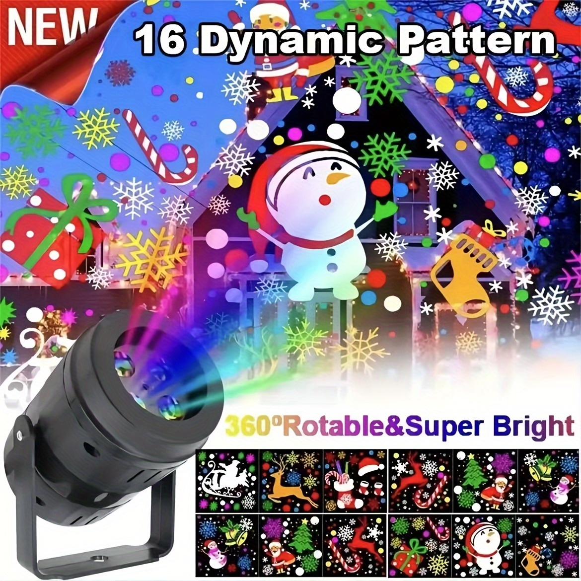 

[ ]christmas Presents, 16-pattern Usb Led Christmas , Suitable For Christmas, Weddings, Partieschristmas Decoration , , ,