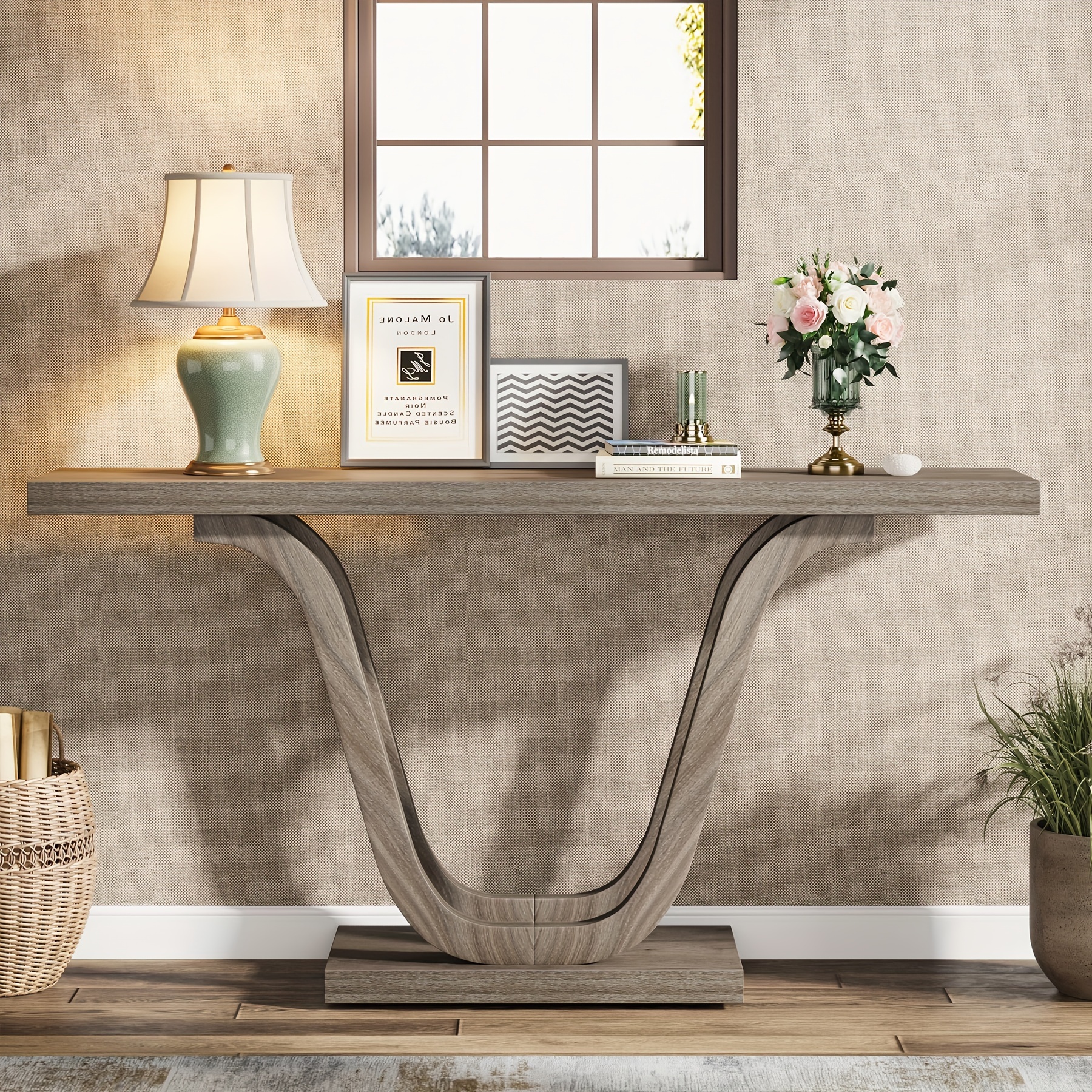 

Table, 55 Wood Sofa Table Entryway Table, Narrow Hallway Tables Foyer Tables For Entryway,