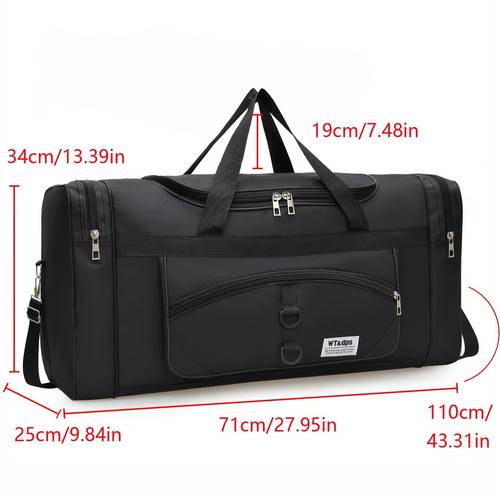 large capacity travel gym oxford cloth bag compatible for multi fitness storage solution