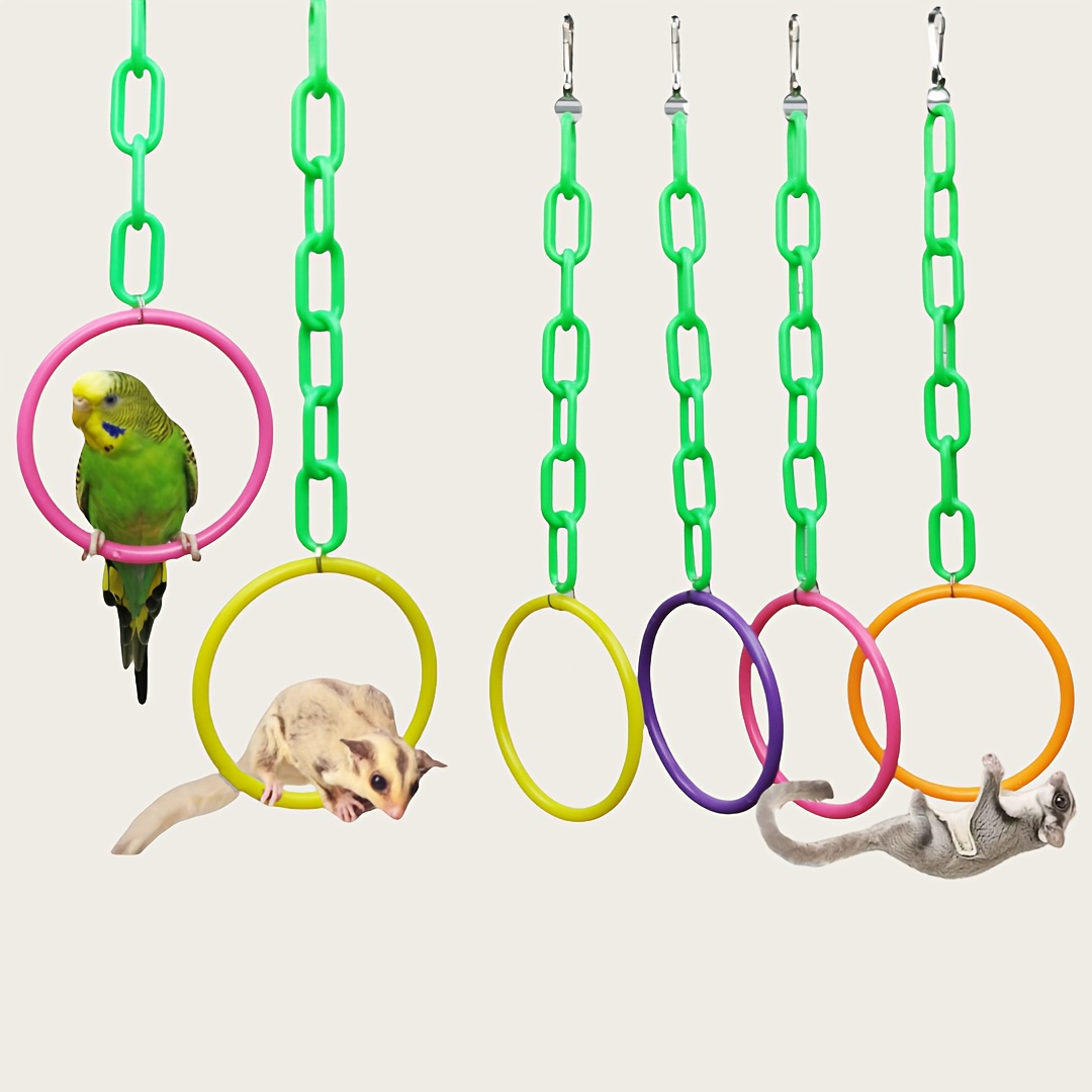 

1pc/2pcs Parrot Toy Parrot Squirrel Flower Branch Mouse Climbing Swing Bird Supplies Small Pet Supplies Cage Decoration