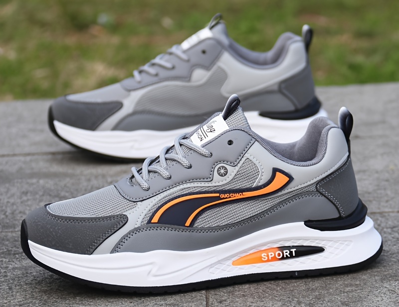mens low top lace up sneakers outdoor jogging hiking camping comfy shoes breathable non slip   details 9