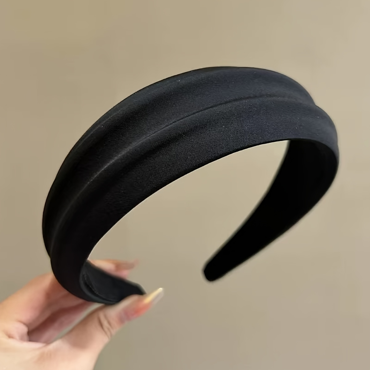 TEMU 2025 New High-end Fashionable Hairband With Western Style, High Top Head Artifact For Women's Hair Band, Pressing Card And Bundling Headwear