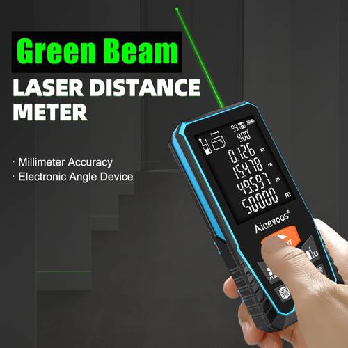green laser rangefinder 50m 70m 100m 120 light laser distance meter laser tape measure roulette