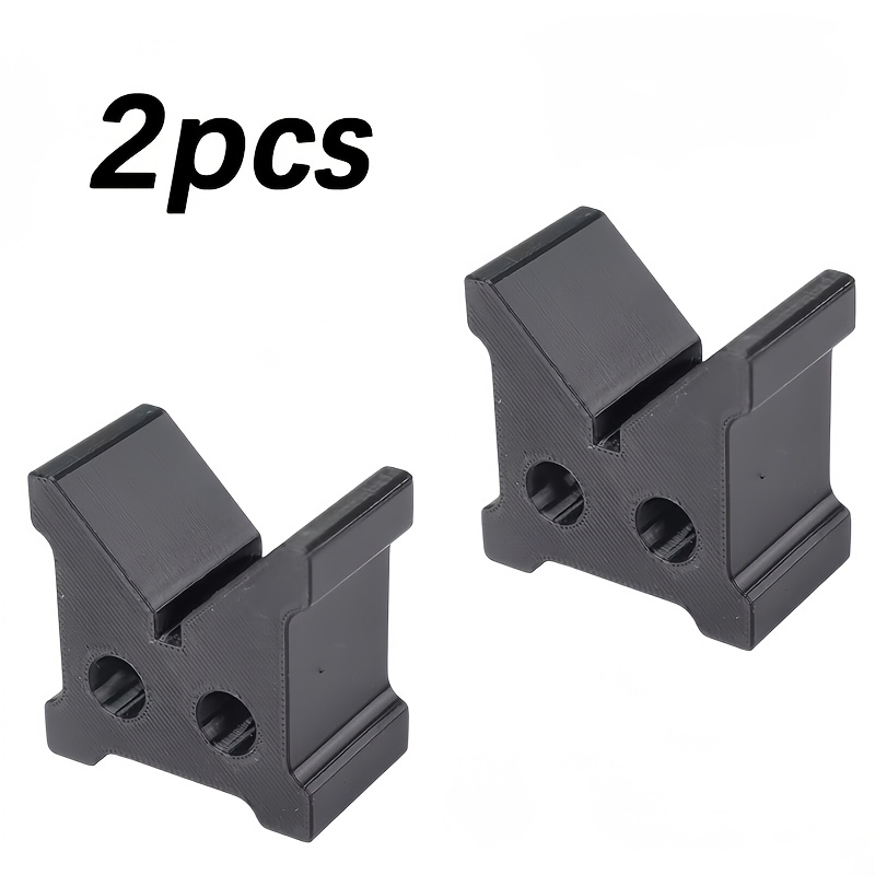 TEMU 2pcs Blocs de support cylindriques de V noirs, serre-joints en V pour tige ronde à 90°, supports de positionnement pour traitement à tour