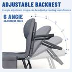 1pc american folding bed single recliner lunch bed comfortable ergonomic folding bed courtyard folding bed with mattress portable courtyard office camping nap multi functional lounge chair lazy artifact