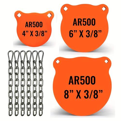 acero de 3/8 y 1/2 de grosor para s de tiro, combo de campana de tiro para s, para práctica de