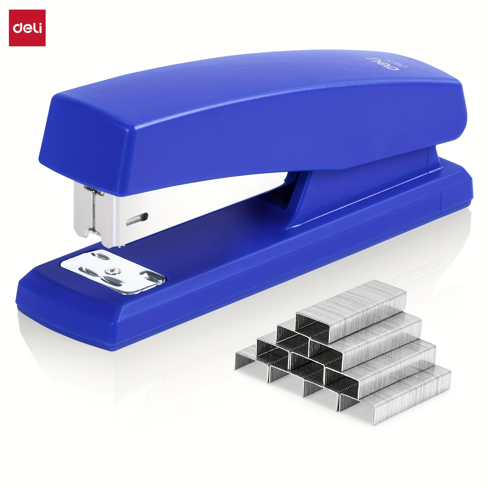 

20sheets Stapler Set, Low Stapler Indicator, Non-skid Rubber Base, Office And Students