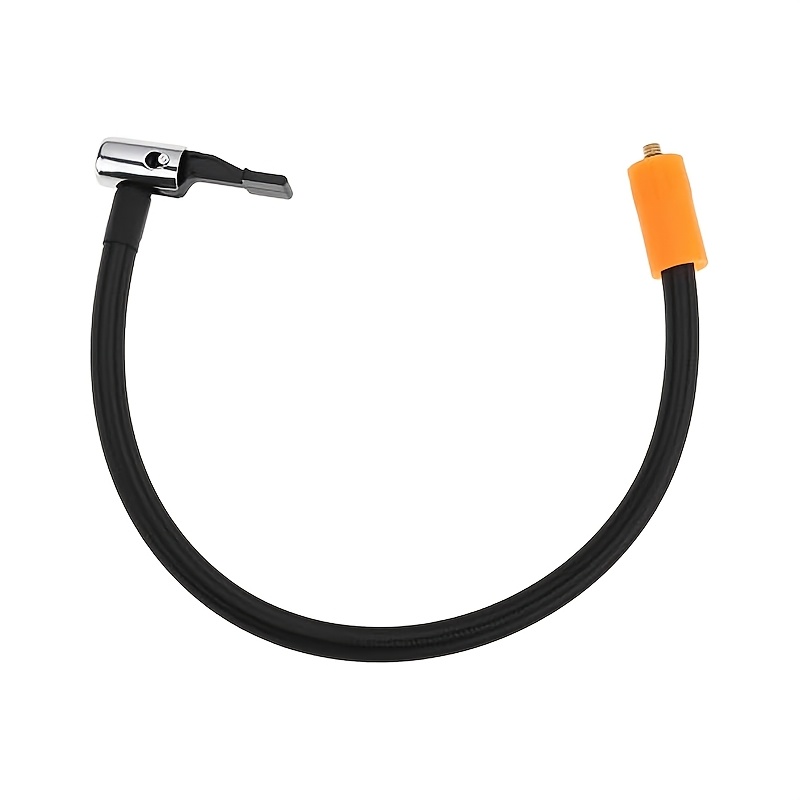 Image of 100cm/39.37in M6 Valve Inflation Tube With 4pcs Set, Ball Pump Needle Adapter And Spray Nozzle, Universal Tire Inflator Soft Hose Kit With Heat-resistant Sleeve