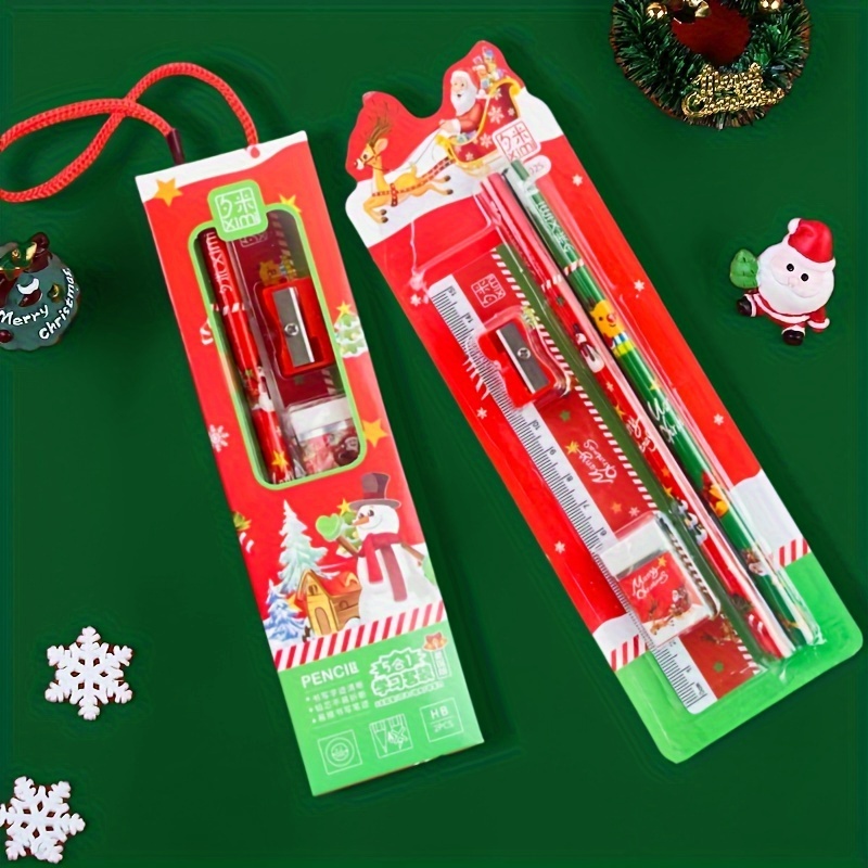 

Christmas Set, 5pcs - Writing 14+, Includes Pencils, , Sharpener, - No , Multiple