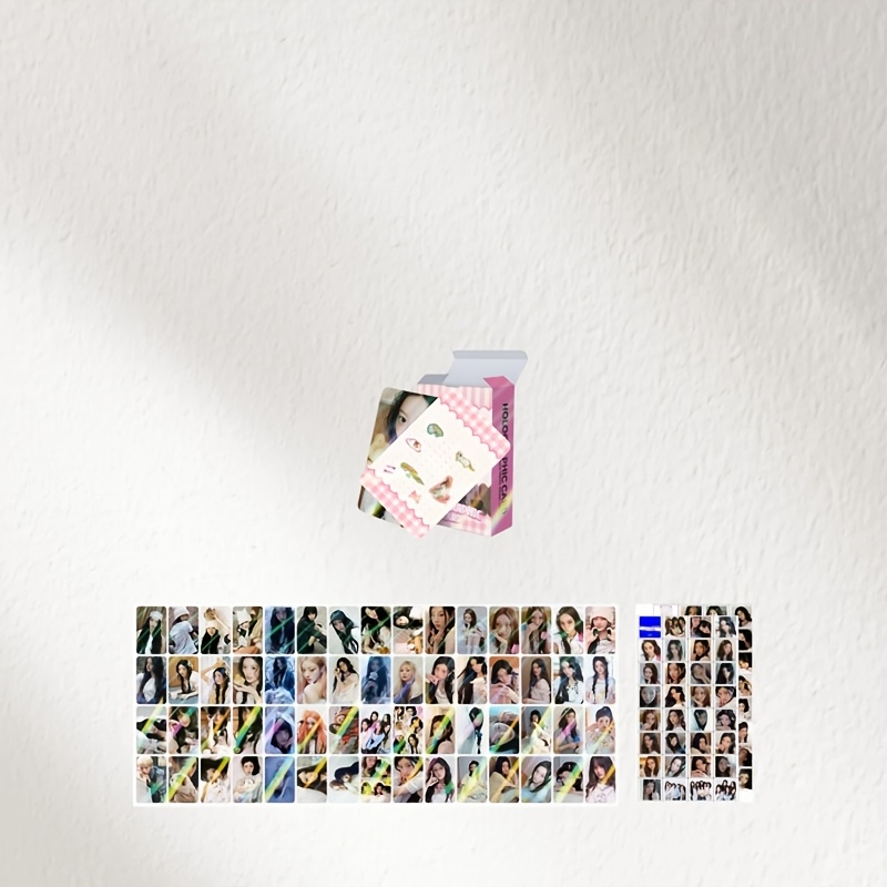 TEMU Álbum de fotos de 124 piezas, colección de tarjetas y pegatinas individuales con fotos de (60 tarjetas de fotos, 64 pegatinas), ideal para