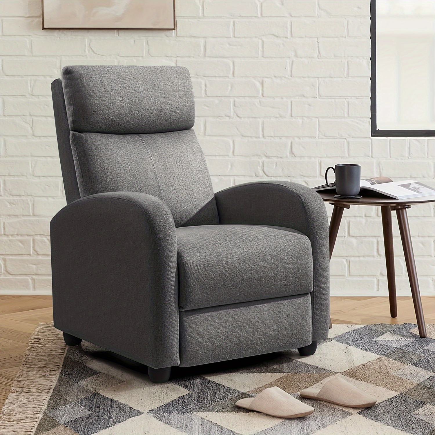 recliner chair living room modern fabric small recliner sofa Temu