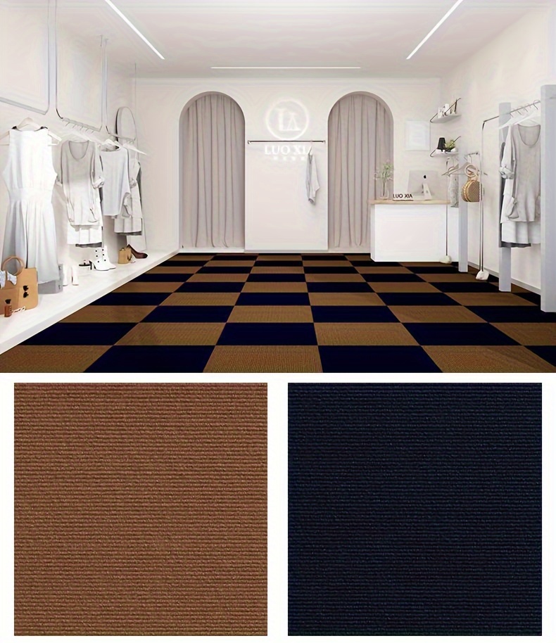 self   carpet tiles   non slip   floor stickers for office living room bedroom versatile square   design with polyester velvet finish details 1