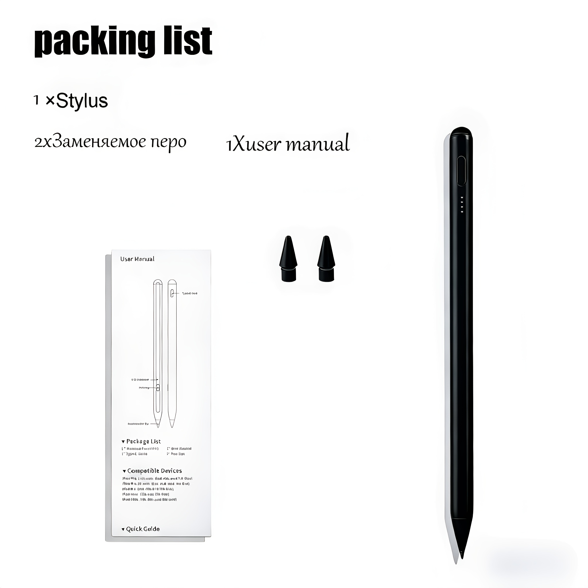 E-shop Stylus Stift für iOS/iPad//Samsung/Kindle/Microsoft Tablets, Geschmeidiges Schreiben/Schnelles Laden/Hohe Präzisionsempfindlichkeit Kapazitiver