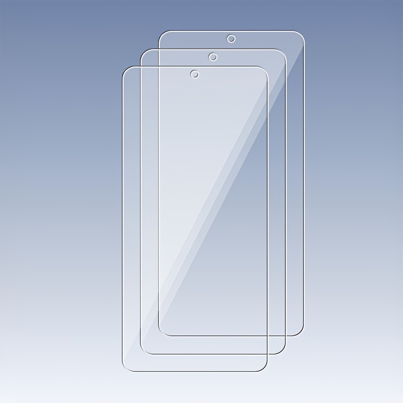 TEMU 3-pack Screen Mobile Phone Protective Film, Fully Adhered Tempered Glass Film, High-definition Transparent, Scratch-resistant And -resistant,