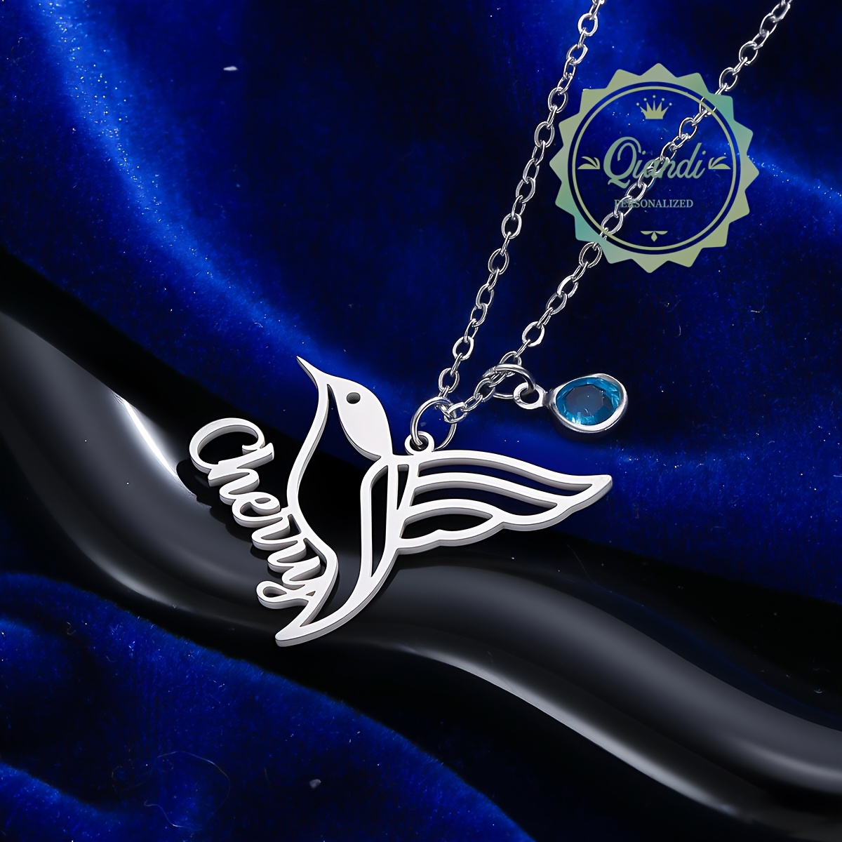 Women's Colorful Hummingbird Inspired Necklace