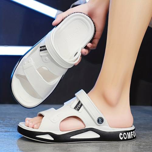 pantuflas unisex cómodas de - diseño minimalista a rayas, lavables a , /verano, ideales para casa y playa, zapatos de playa | pantuflas minimalistas | pantuflas de interior de