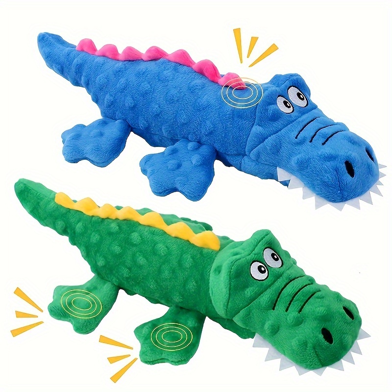 

1pc Squeaky Dog Toy, Alligator Interactive Toy , Non-toxic , , Suitable - No Battery Required