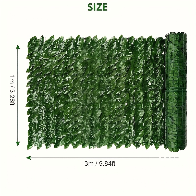 1pc Artificial Ivy Privacy Fence - Uv-resistant Plastic Leaf Balcony Screen For Outdoor Garden, Patio, And Event Decor, Decoration, Party Backdrop | | Durable Outdoor Material, Outdoor Decorations