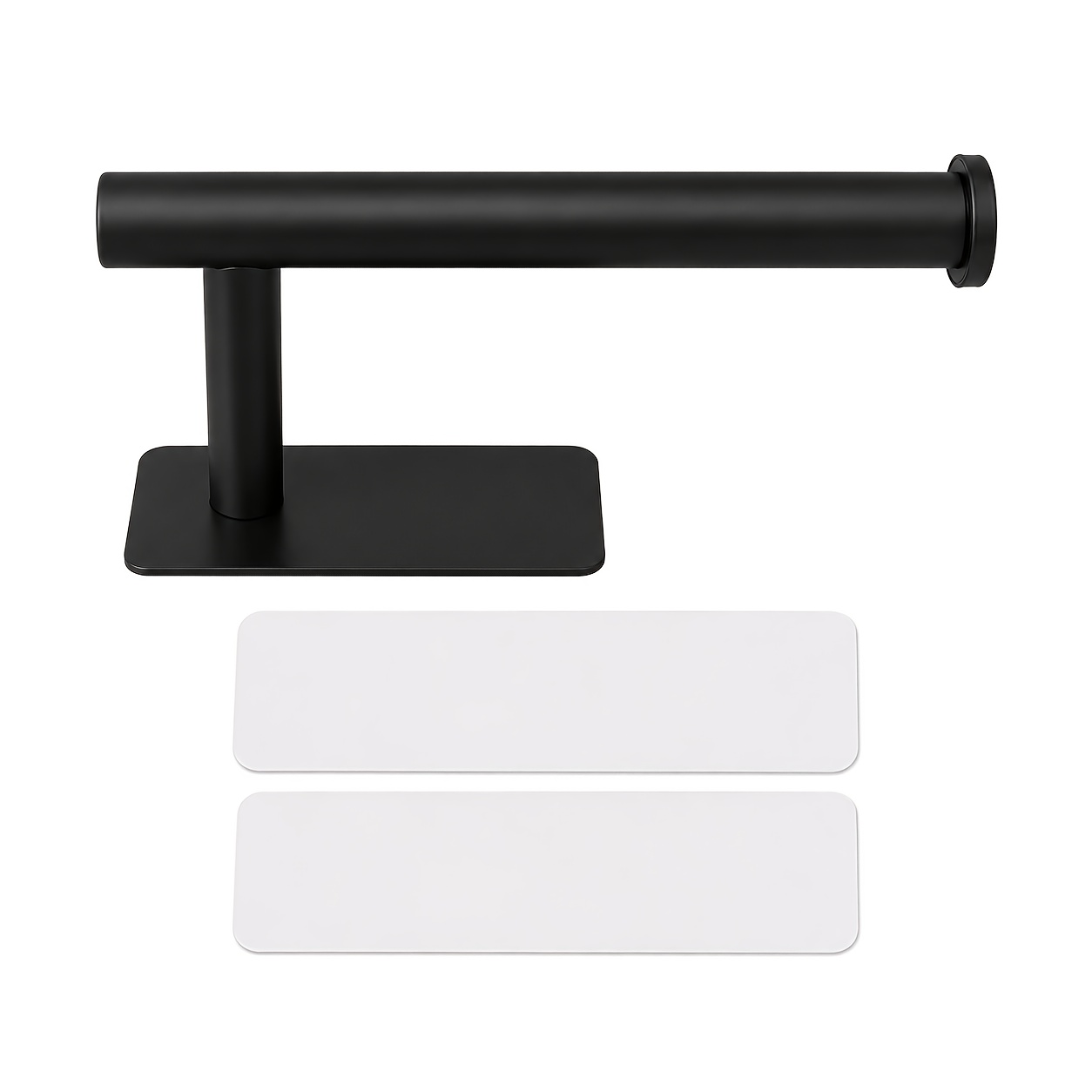TEMU Toilet Paper Holder - Self Adhesive, Toilet Paper Holder, Brushed Nickel, Wall Mounted, Bathroom, Toilet - Stainless Steel Roll Dispenser -