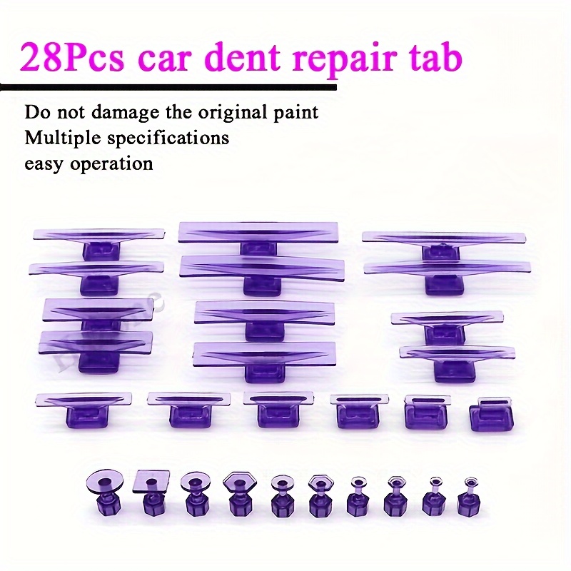 Kit De Réparation Bosses Carrosserie M8 - 6 Têtes TPU Remplaçables - Outil De Débosselage Sans Peinture Pour Voiture