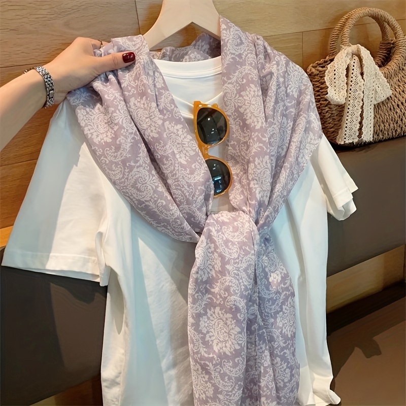 Shawl How To Wear A Spring Scarf Color Blocked Spring Scarf Teal