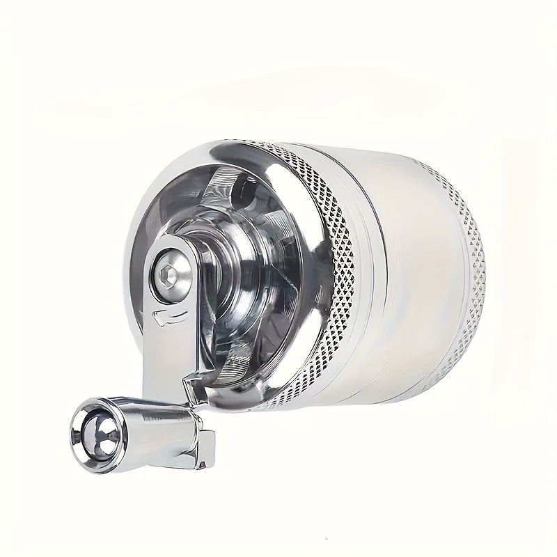 TEMU Heavy-duty Stainless Steel Manual Grinder - 304 Stainless -crank, & With Dual-layer Grinding, Multi-setting Grind (fine/coarse) - No Electricity