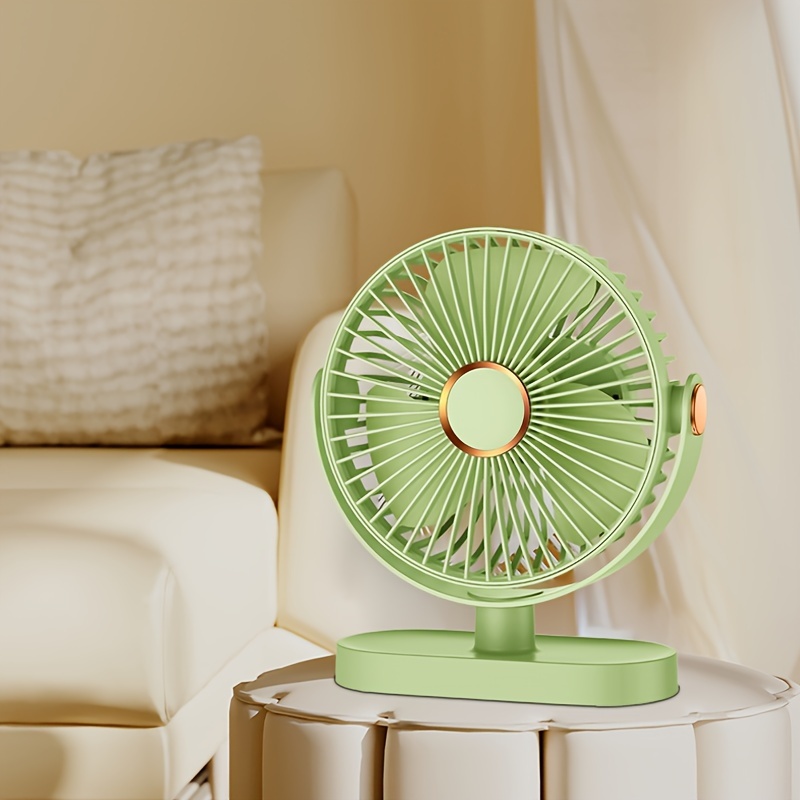 

6 Inches Portable , Outdoor Portable, 720°super Powerful Turbo Fan, Standingand Hanging Dual-purpose Fan Forbedroom, 5 Speeds Strong Airflow, With A Night Light, For Desktop Travel
