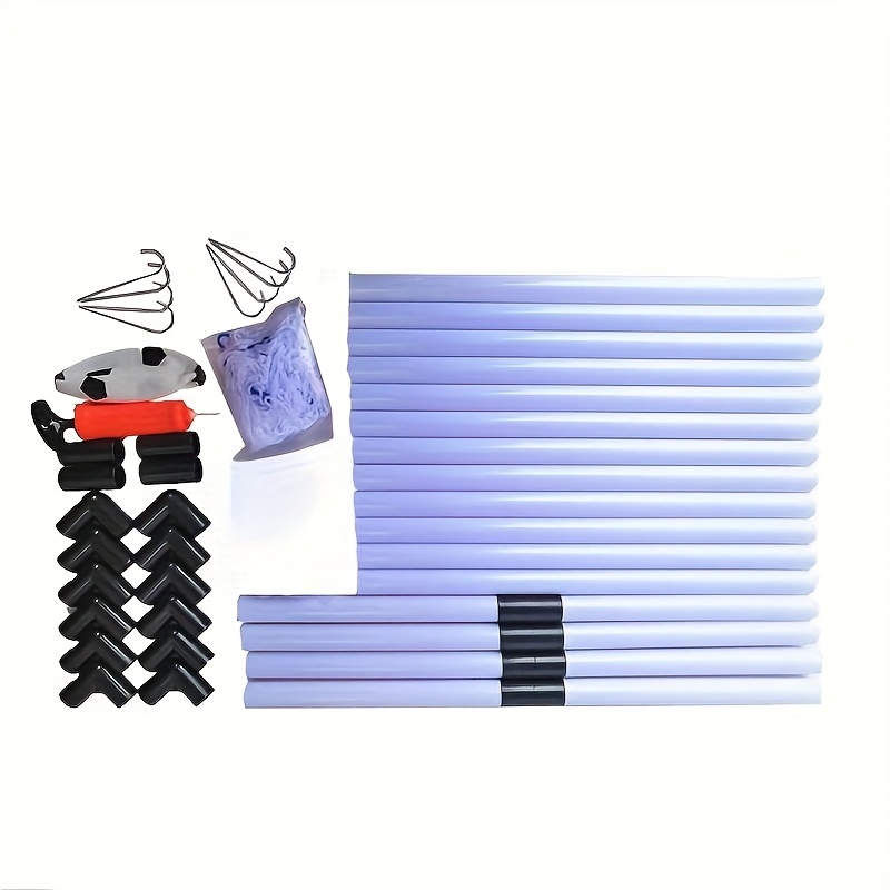 Image of 2pcs 92cm Double Football Goal Portable Indoor And Outdoor Sports Equipment Outdoor Sports Football Training Football Goal Net