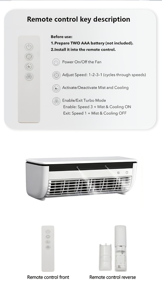 humidifier and cooling fan usb rechargeable ideal for   camping and travel rapid   cooling with   compact lightweight rv essential Product details 10