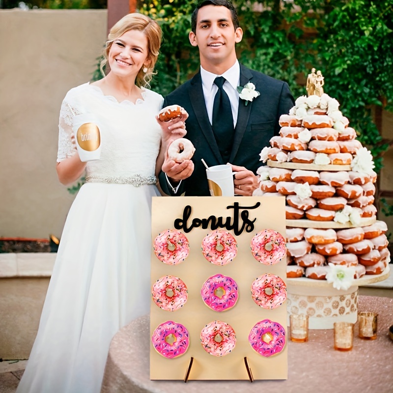 Espositore per ciambelle, porta ciambelle in legno, porta ciambelle a 9