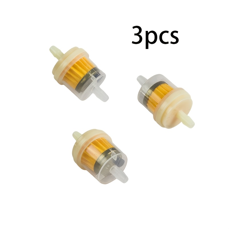TEMU 3pcs Universal Gasoline Gas Fuel Gasoline Oil Filter For Scooter Motorcycle Moped Scooter Dirt Bike Atv Fuel Filter Motorcycle Additions