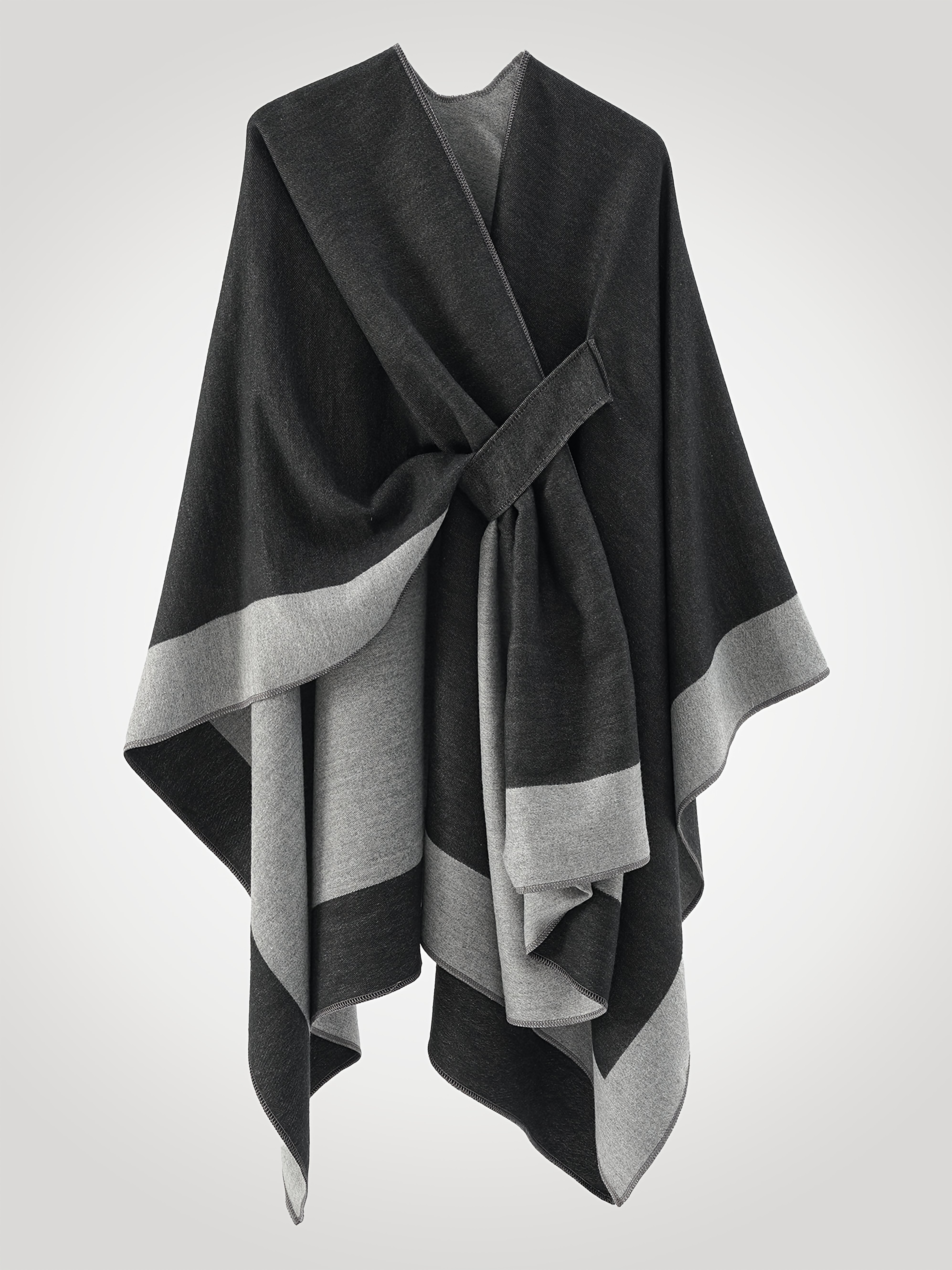 plus size women's oversized open front cross cardigan shawl Temu