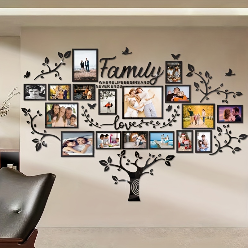 1pc Family Tree Acrylic Collage Photo Frame Decor