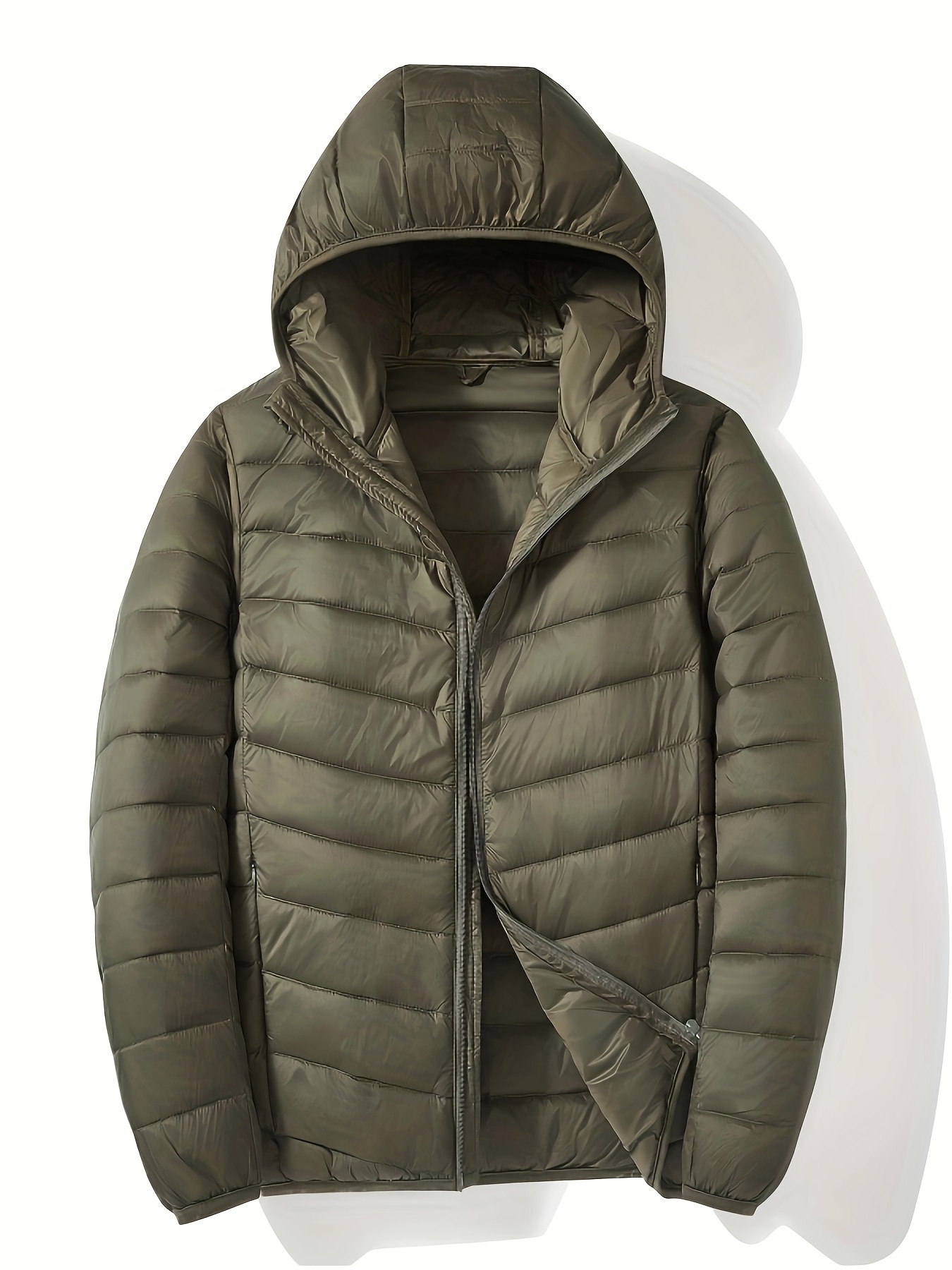 Brown Puffer Jacket MÃ¤nner Daunenjacke Mit Kapuze Daunenjacke