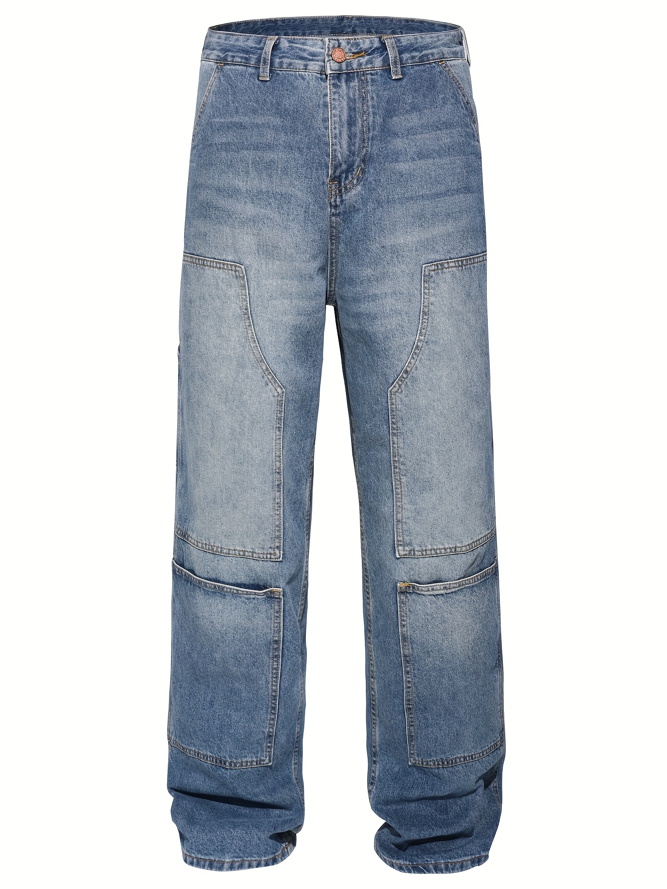 [COSYHARU公式]Two tuck washed wide cargo denim High Waisted Wide Leg Cargo Jeans – THEKLOSETKOUTURE.COM
