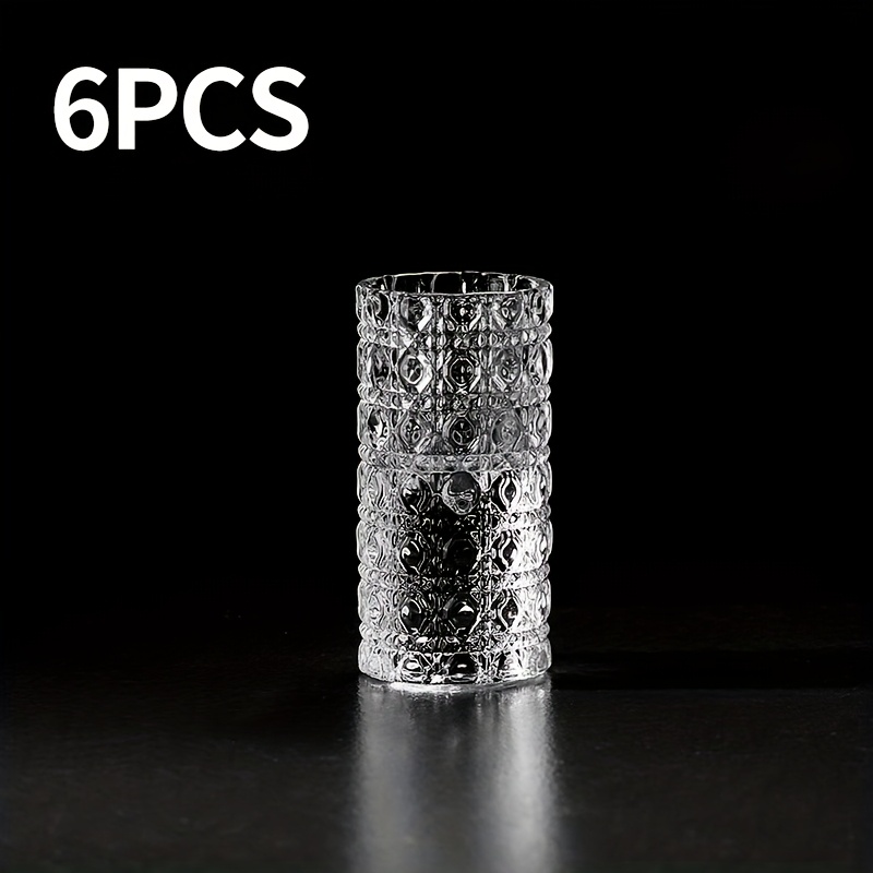 TEMU 6-pack, 8-pack, 10-pack Liquor Glass Set, 20ml/1oz Whiskey Shot Glasses, Transparent Round Shot Glasses For Vodka, Whiskey, Tequila, Espresso