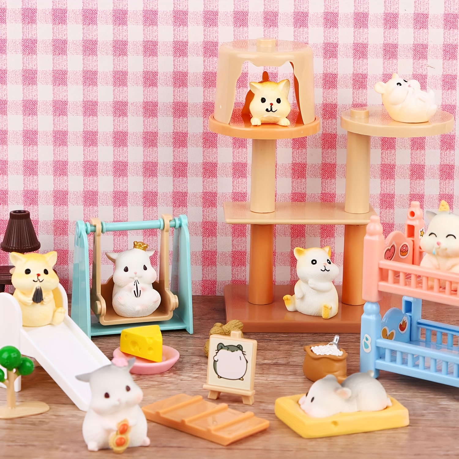 Hamster Doll Play House Toy Set for Kids