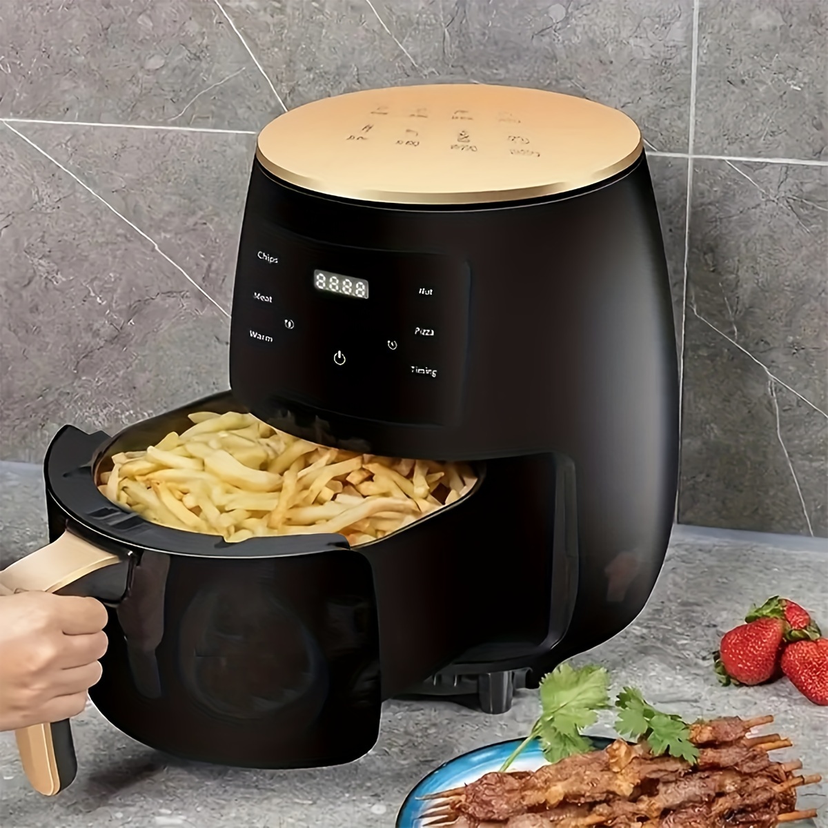 6.5L Air Fryer Electric 0ven All-in-One Household Multi-function Automatic  Large-capacity Healthy Low-fat Plug For 220V