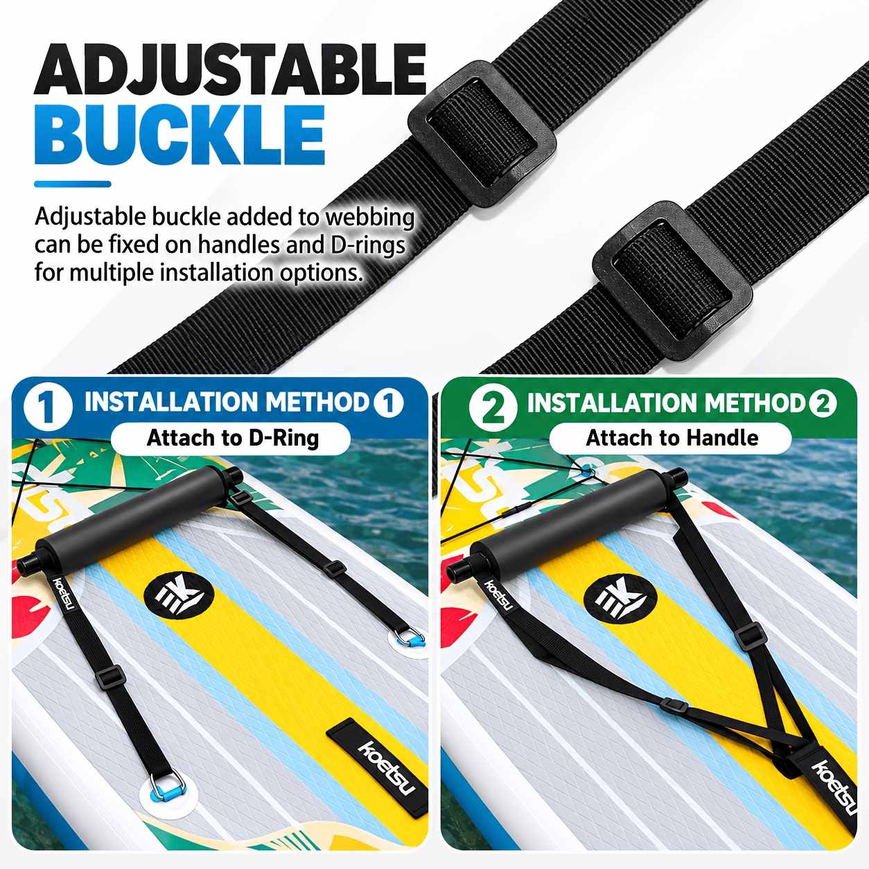 KOETSU EVA Kayak Foot Brace for SUP & Canoe
