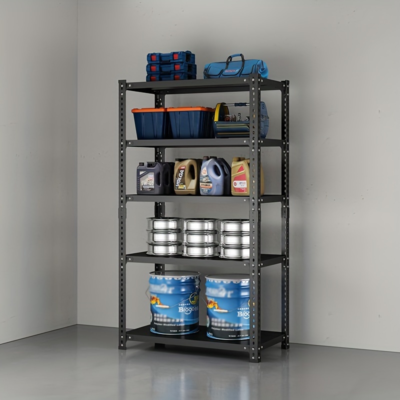 Estantería de metal de 5 niveles ajustable para garaje estante de  almacenamiento