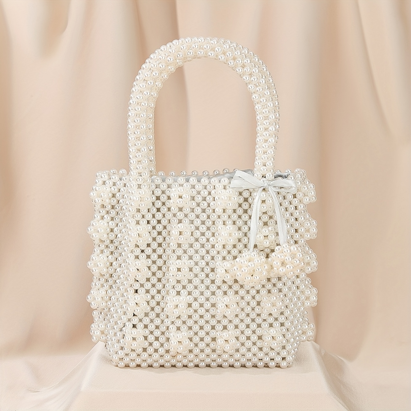 Pochette De Soirée Femme En Acrylique Avec Perles Et Coquillages - Sac à Main Mariage, Fête - Style Élégant