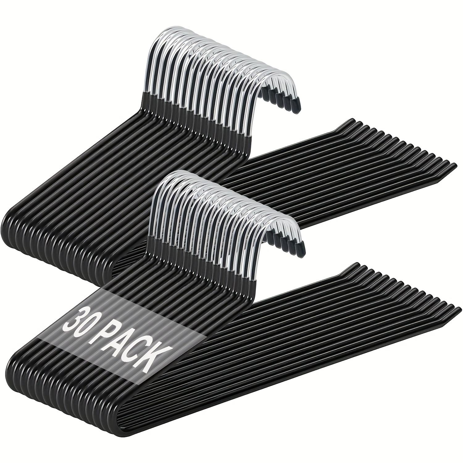 TEMU 30pcs Goose Z Shape Metal Pants Hangers - Space , Heavy Duty, Durable And Versatile For Home And Clothing Stores, Great For Organizing Pants And