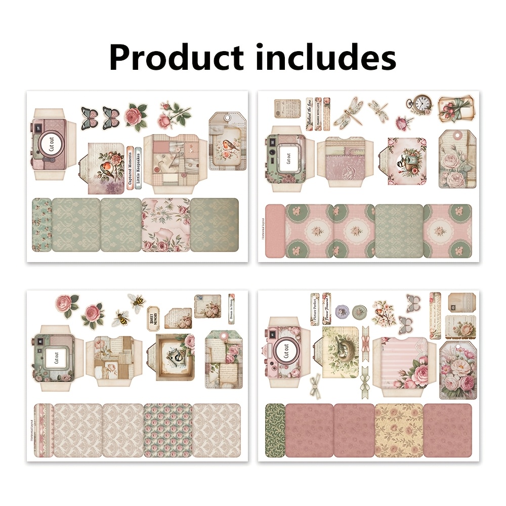 TEMU Ensemble de Trombones à Style Lame d'Abeille et , Pochettes Trombone Shabby Chic pour Appareil Photo, Embellissements Pochettes Trombone pour ,
