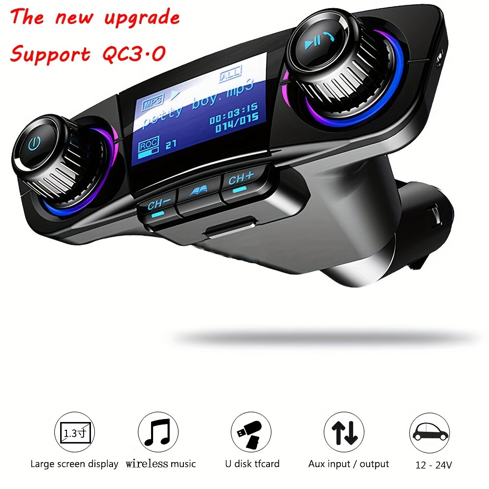 

Car Fm Transmitter Mp3 Player Adapter Charger Handsfree